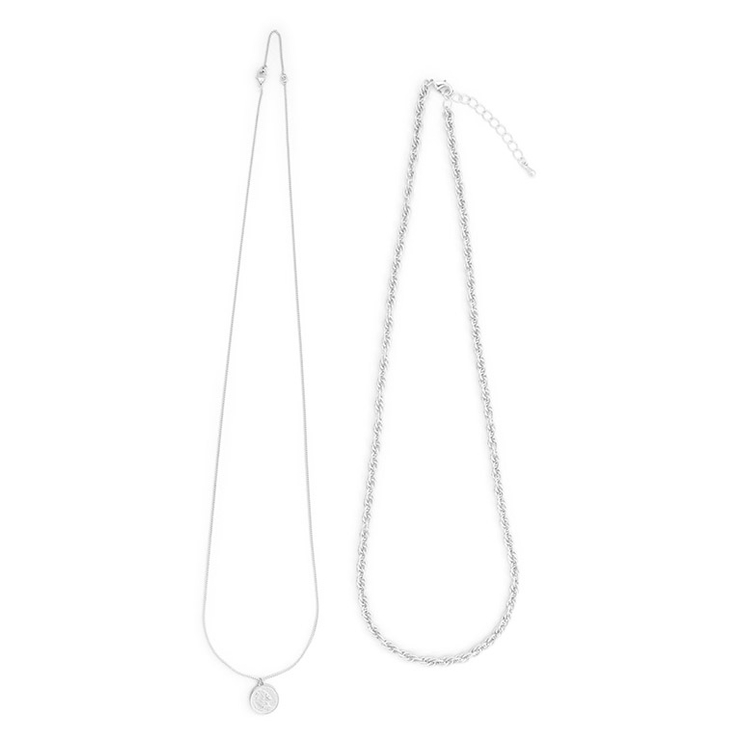 シルバー | 3wayメダルトップネックレス ネックレス メダルトップ | Pierrot