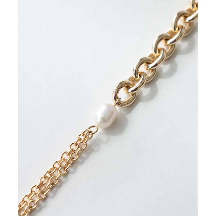 淡水パールアシメチェーンブレスレット ブレスレット アシメトリー | Pierrot | 詳細画像4 