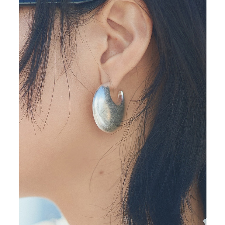 シルバー | [RASW]クレセントプレートピアス ピアス クレセントプレート | Pierrot