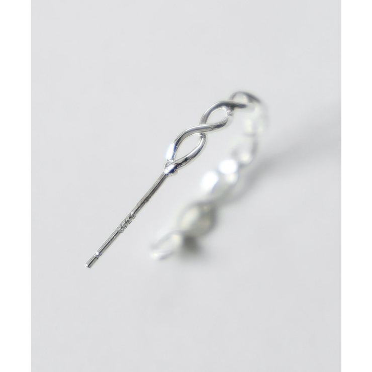 [RASW]silver925チェーンフープピアス