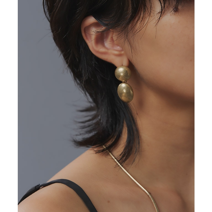 カボションキャストピアス ピアス ゴールド | Pierrot | 詳細画像6 