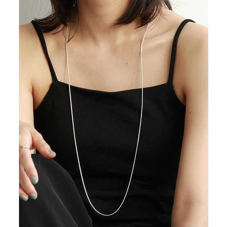 ロングスネークチェーンフックネックレス ネックレス スネークチェーン | Pierrot | 詳細画像11 