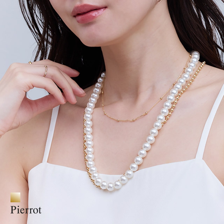マルチwayパール3連ネックレス チェーン パール | Pierrot | 詳細画像1 