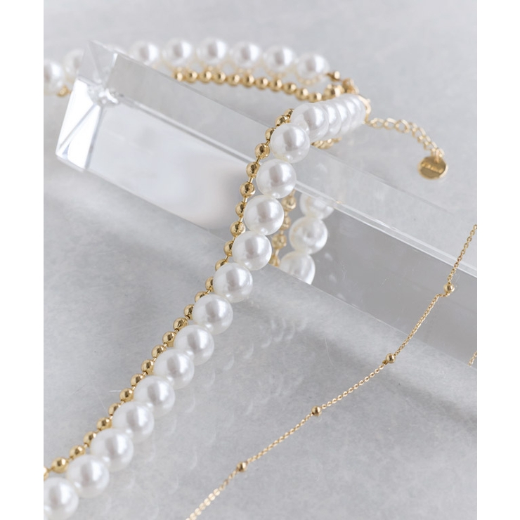 マルチwayパール3連ネックレス チェーン パール | Pierrot | 詳細画像7 