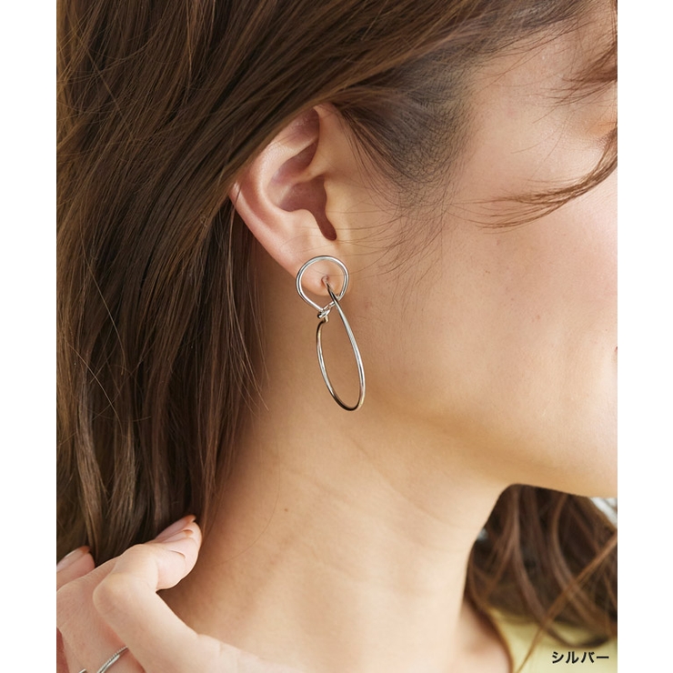 ジオメトリックメタルピアス ピアス メタルピアス[品番：PRTW0003482  