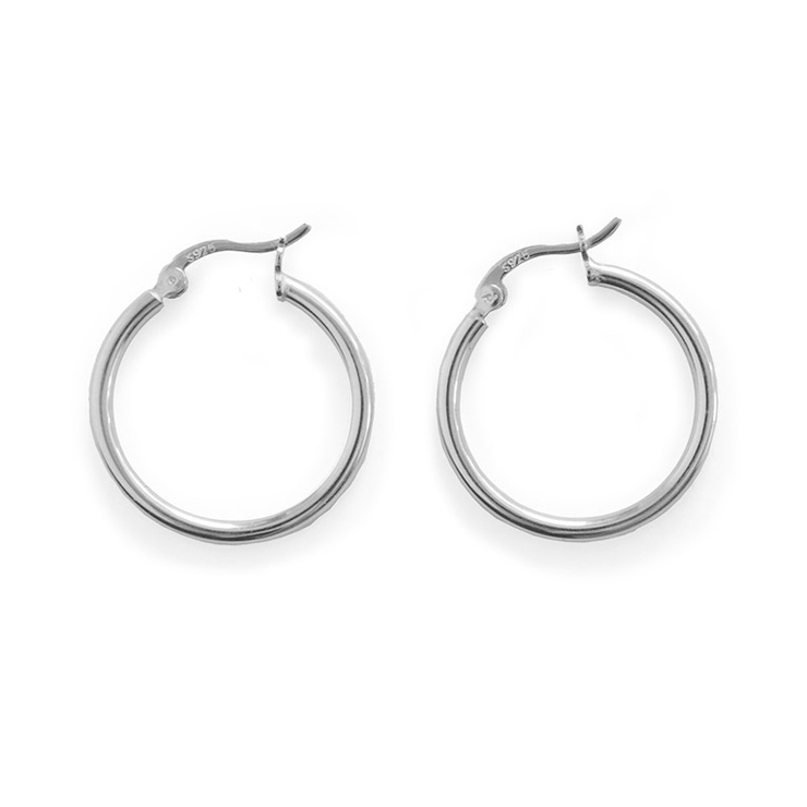 シルバー | silver925シンプル22フープピアス ピアス シンプル | Pierrot