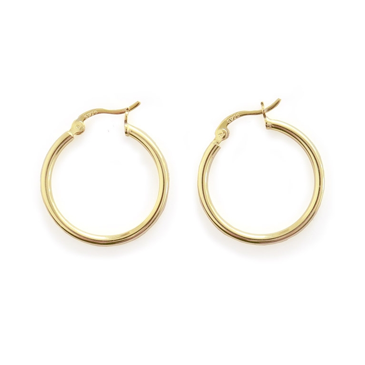 ゴールド | silver925シンプル22フープピアス ピアス シンプル | Pierrot