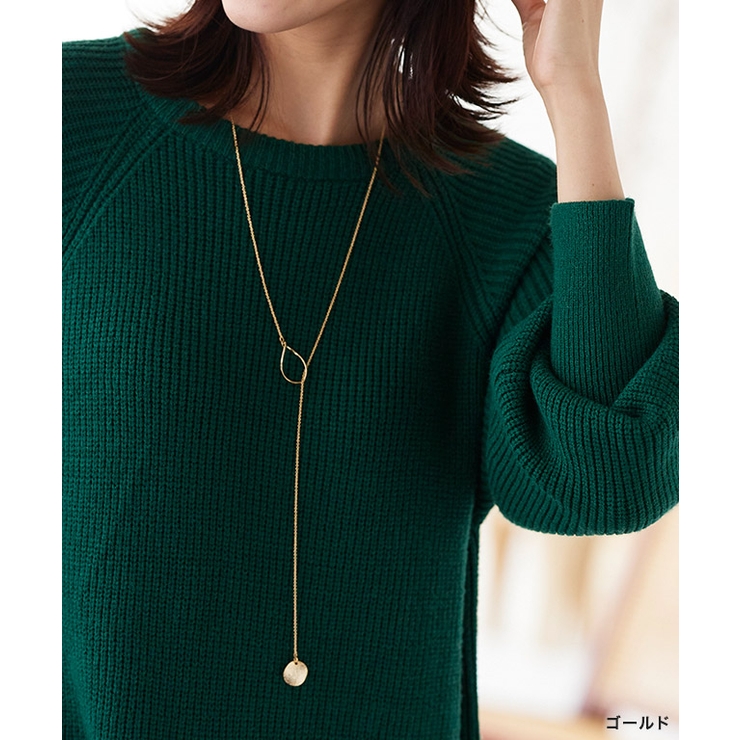 プレートツイストフープラリエット ネックレス ロング | Pierrot | 詳細画像15