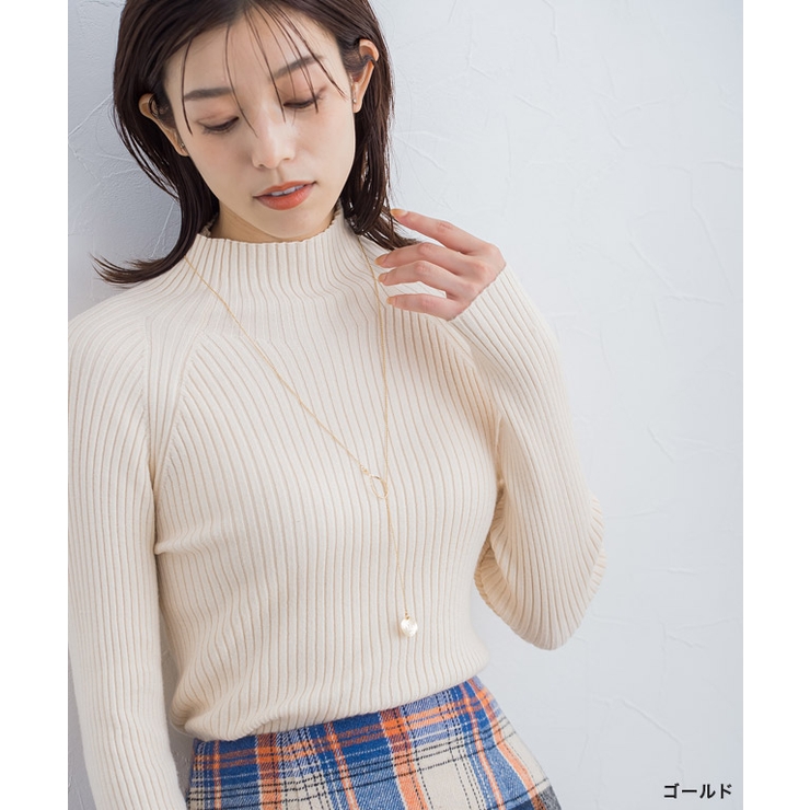 プレートツイストフープラリエット ネックレス ロング | Pierrot | 詳細画像16