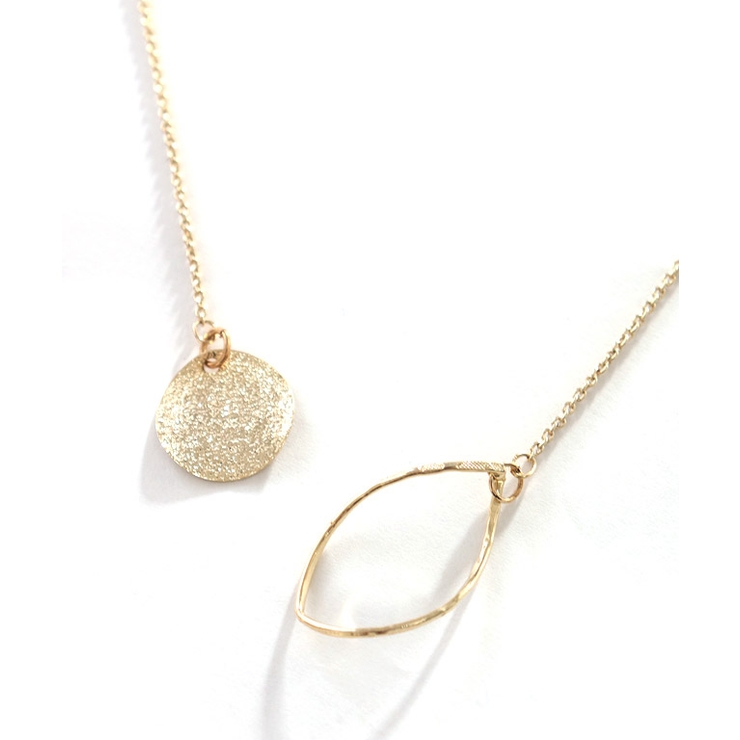 プレートツイストフープラリエット ネックレス ロング | Pierrot | 詳細画像4