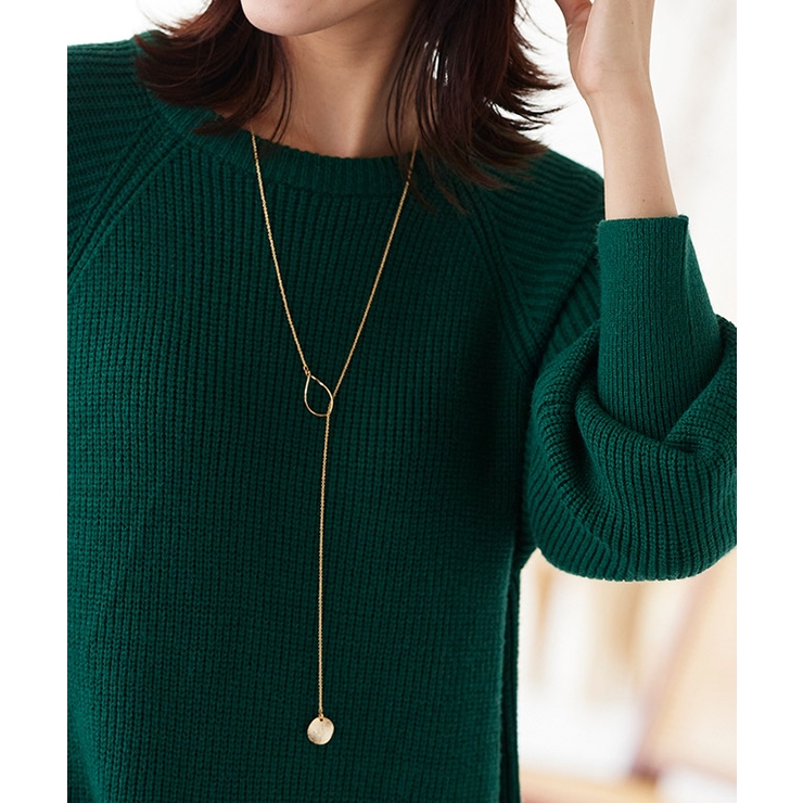 プレートツイストフープラリエット ネックレス ロング | Pierrot | 詳細画像7