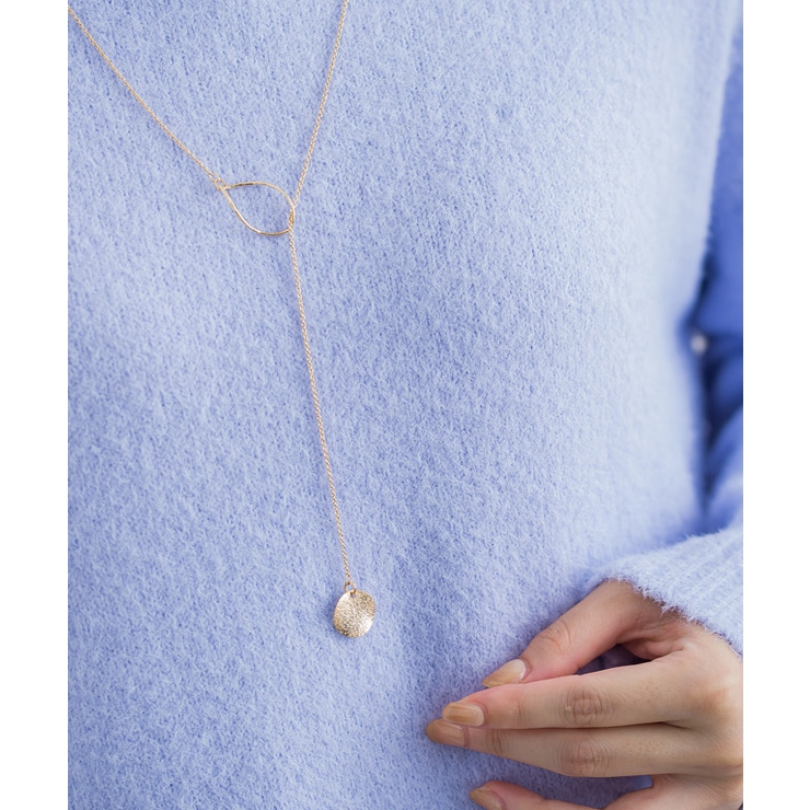 プレートツイストフープラリエット ネックレス ロング | Pierrot | 詳細画像9