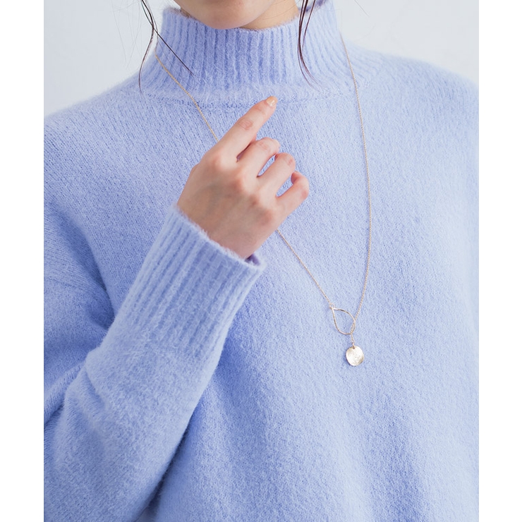 プレートツイストフープラリエット ネックレス ロング | Pierrot | 詳細画像10