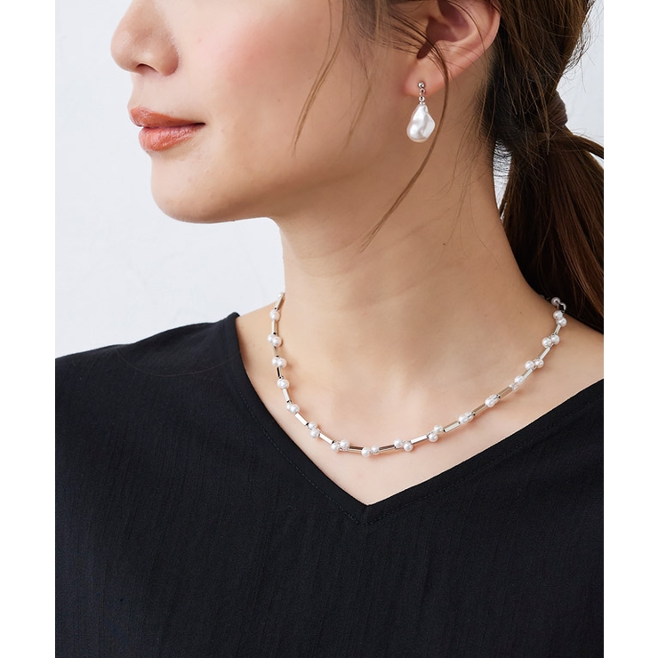 パールパイプネックレス ネックレス パール | Pierrot | 詳細画像10 