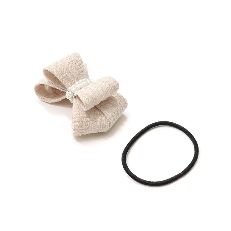 ベージュ | ツイードリボンヘアーカフ ヘアアクセ ヘアカフ | Pierrot