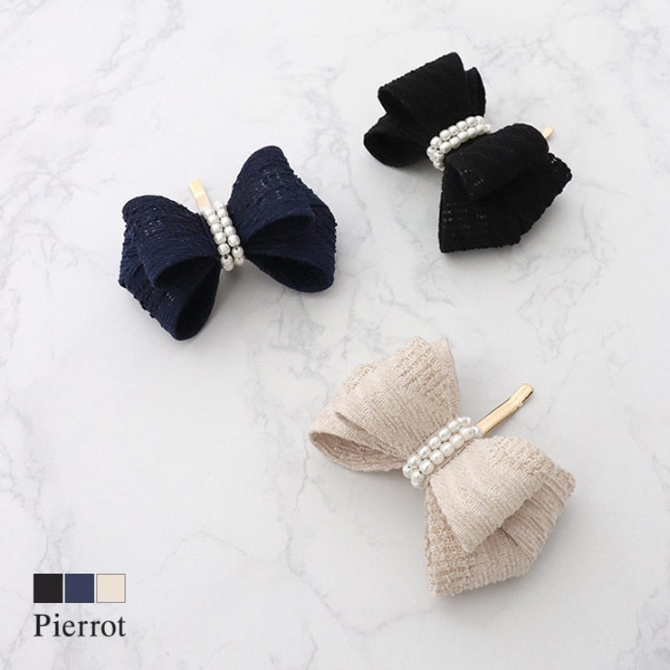 ツイードリボンヘアーカフ ヘアアクセ ヘアカフ | Pierrot | 詳細画像1 