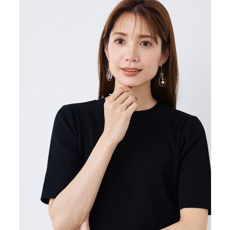 アシンメトリークリアボールピアス ピアス トレンド | Pierrot | 詳細画像7 