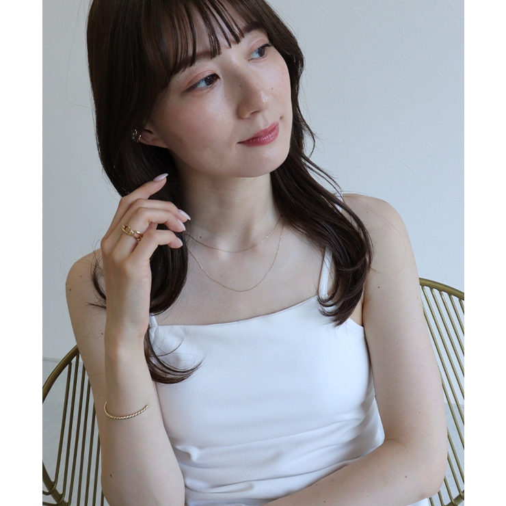 ダブルシンプルチェーンネックレス