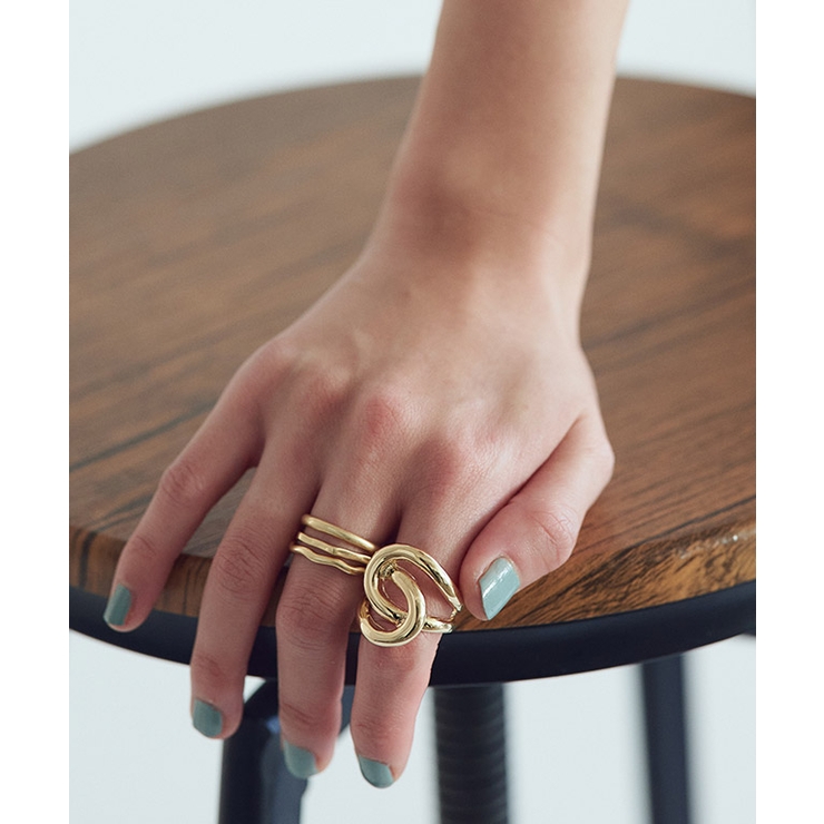 ゴールド | [RASW]アブストラクトデザインリング リング アブストラクトデザイン | Pierrot