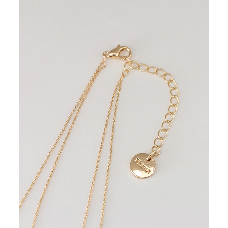 ストーン2連ネックレス ネックレス ガラスストーン | Pierrot | 詳細画像3 