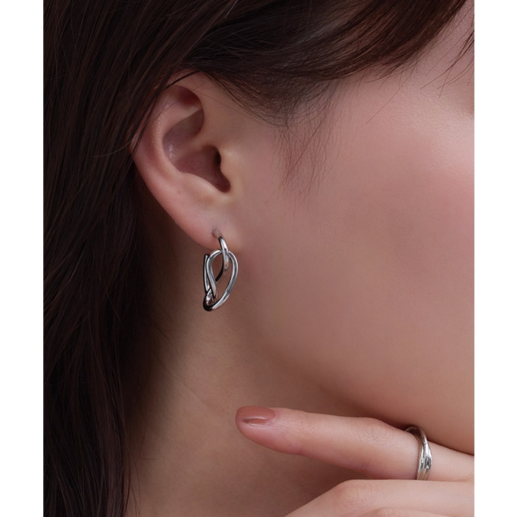 ツイストシルエットフープピアス フープ ピアス | Pierrot | 詳細画像9 