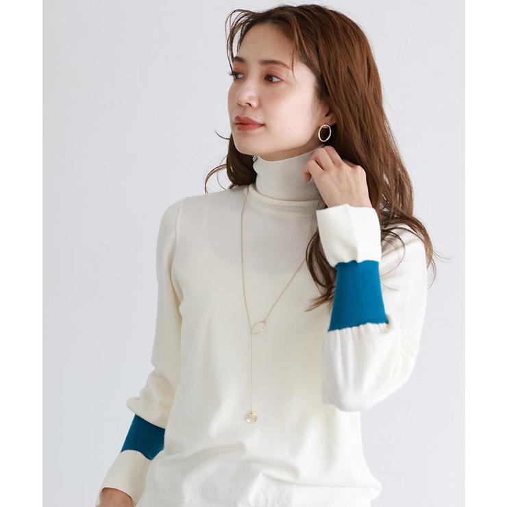 プレートツイストフープラリエット ネックレス ロング | Pierrot | 詳細画像12