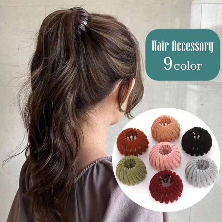 ヘアクリップ ポニーリング レディース | PlusNao | 詳細画像1 