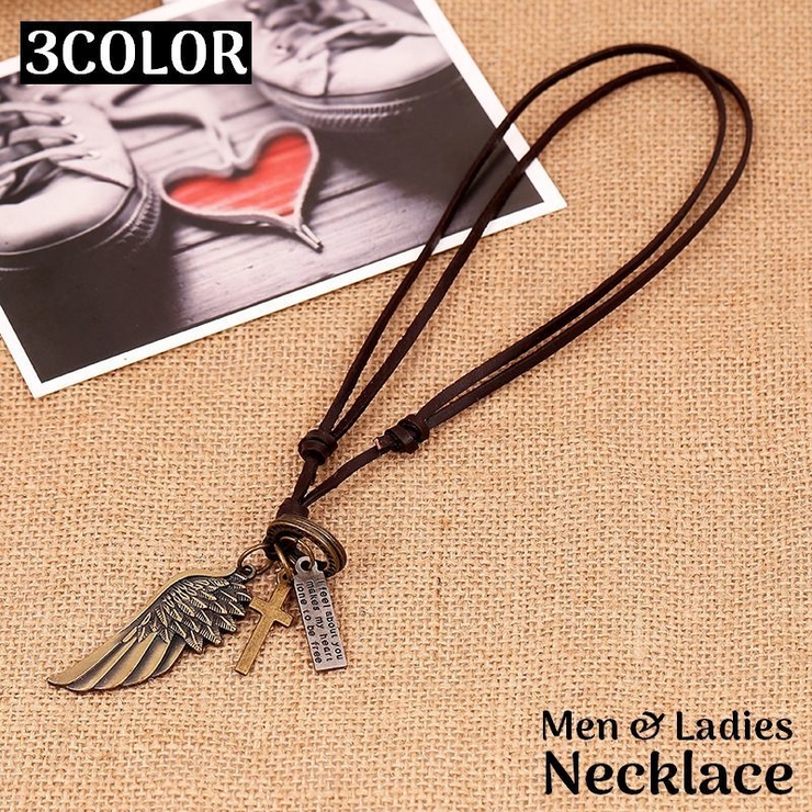 レザーネックレス ペンダント メンズ | PlusNao | 詳細画像1 