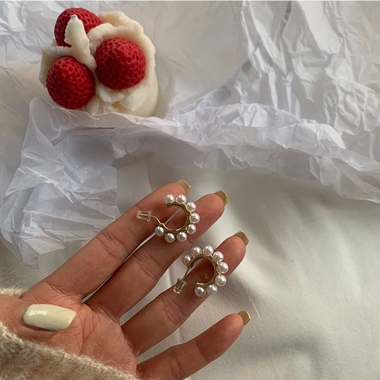 ピアス ハーフフープピアス レディース | PlusNao | 詳細画像14 