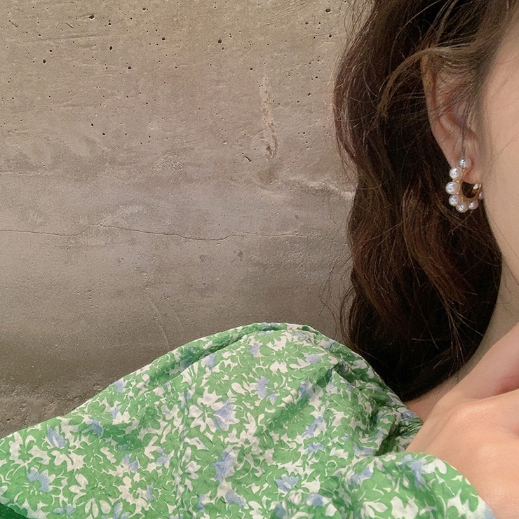 ピアス ハーフフープピアス レディース | PlusNao | 詳細画像3 