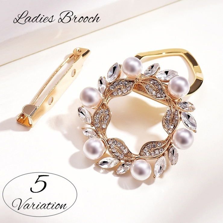 ブローチ スカーフリング レディース | PlusNao | 詳細画像1 