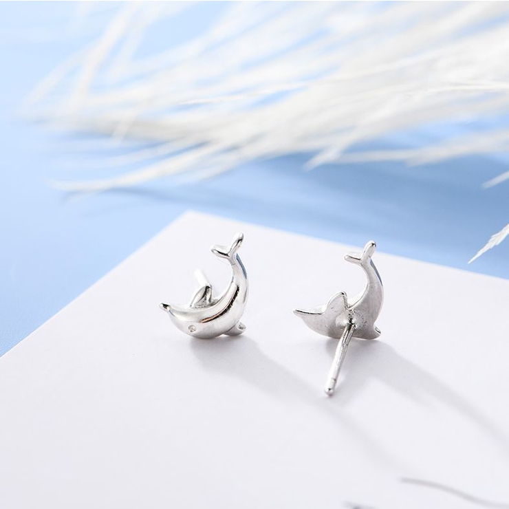 スタッドピアス イルカ 両耳用 | PlusNao | 詳細画像5 