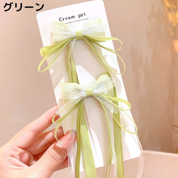 ヘアクリップ 2個セット ヘアアクセサリー[品番：FQ000184971