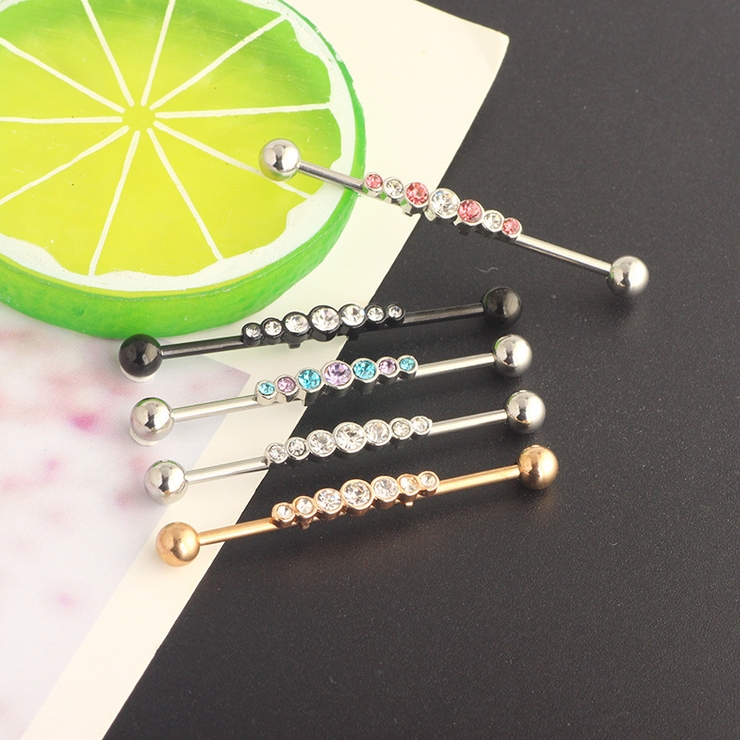 ストレートバーベル ロングバーベル 軟骨ピアス | PlusNao | 詳細画像2 