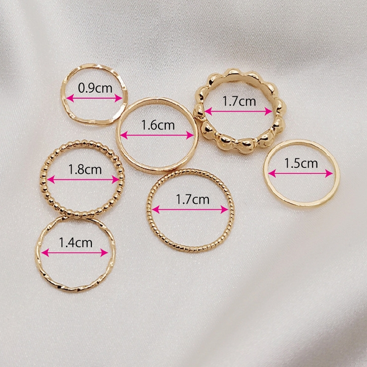 リング 指輪 7本セット | PlusNao | 詳細画像9 