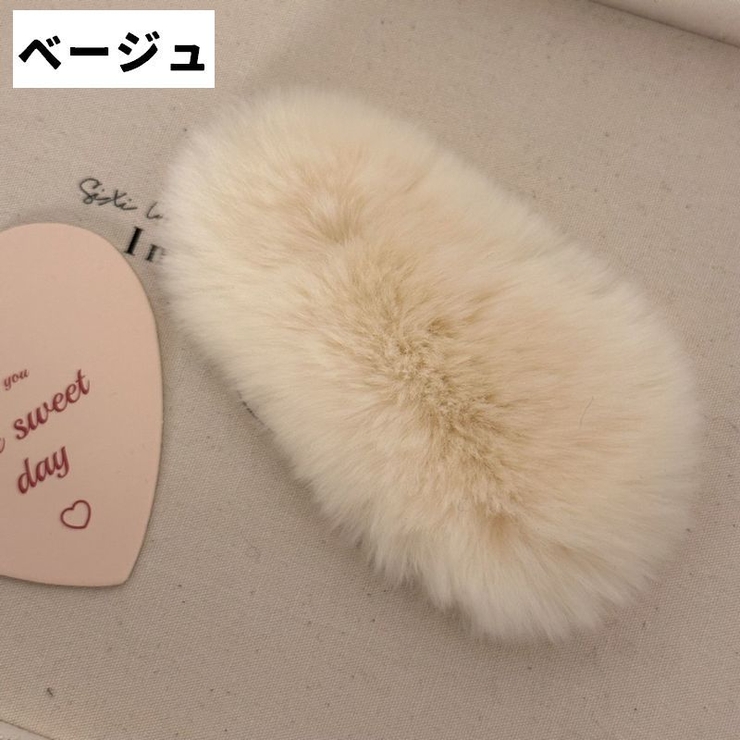 ヘアクリップ フェイクファー ふわふわ | PlusNao | 詳細画像12 