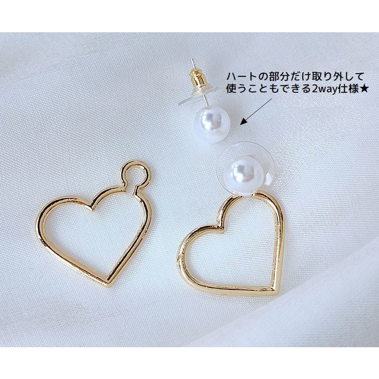 スタッドピアス アクセサリー 2way | PlusNao | 詳細画像10