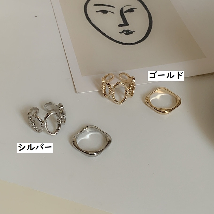 指輪 ファッションリング オープンリング[品番：FQ000156617