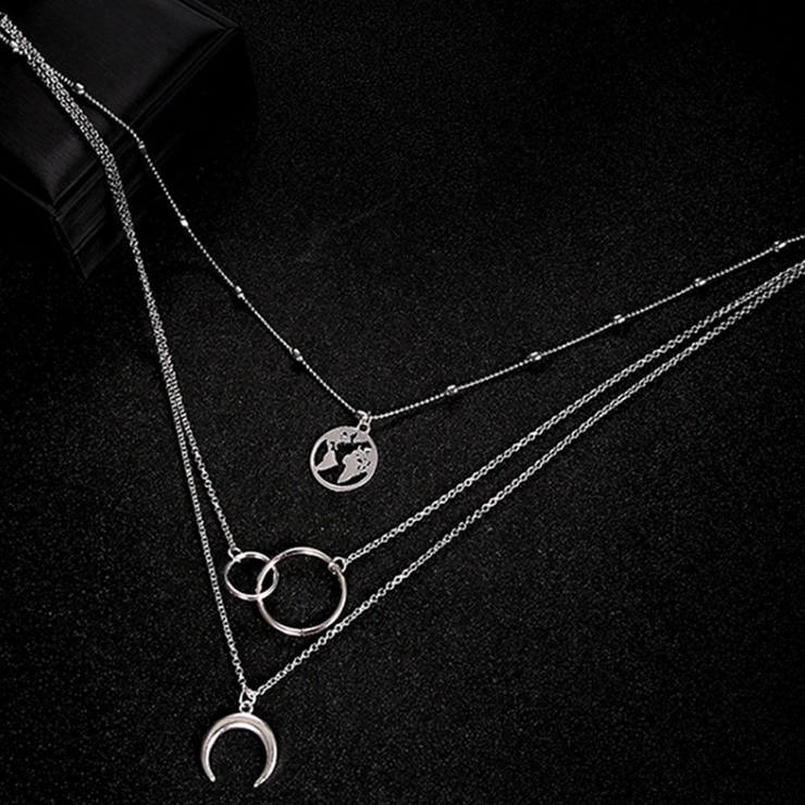 ネックレス 重ね付け風 3連 | PlusNao | 詳細画像3 