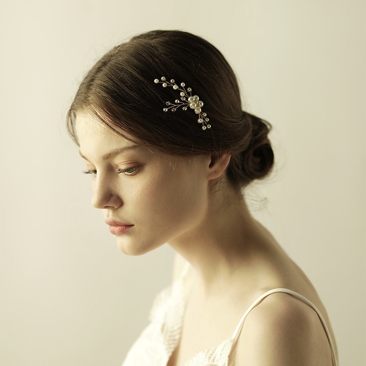 ヘッドコサージュ ヘアコーム ヘアアクセサリー | PlusNao | 詳細画像3 
