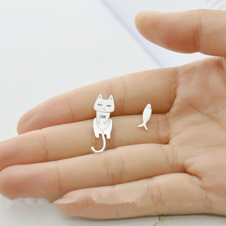 スタッドピアス レディース 猫 | PlusNao | 詳細画像5 
