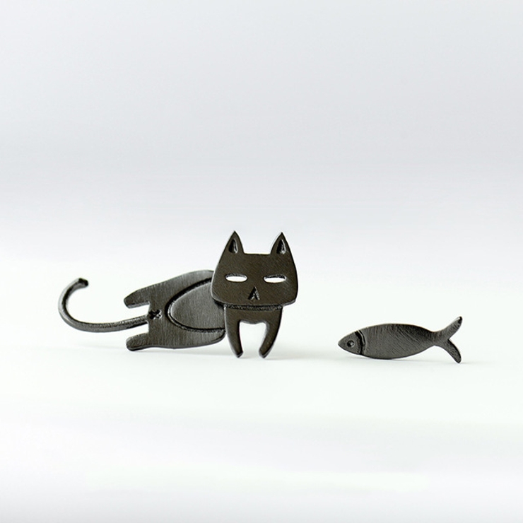 スタッドピアス レディース 猫 | PlusNao | 詳細画像8 