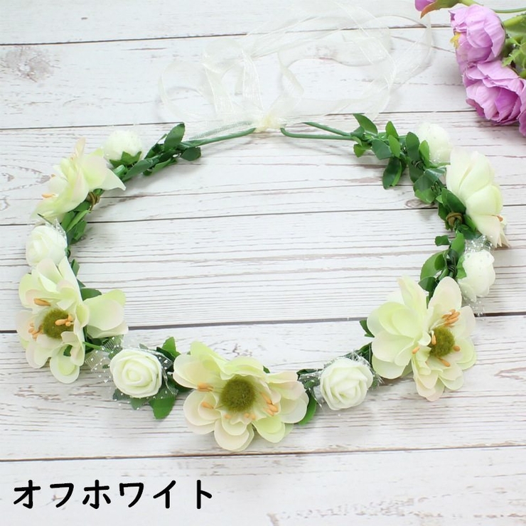 ヘッドコサージュ 花冠 花かんむり | PlusNao | 詳細画像11 