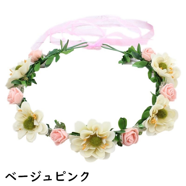 ヘッドコサージュ 花冠 花かんむり | PlusNao | 詳細画像9 