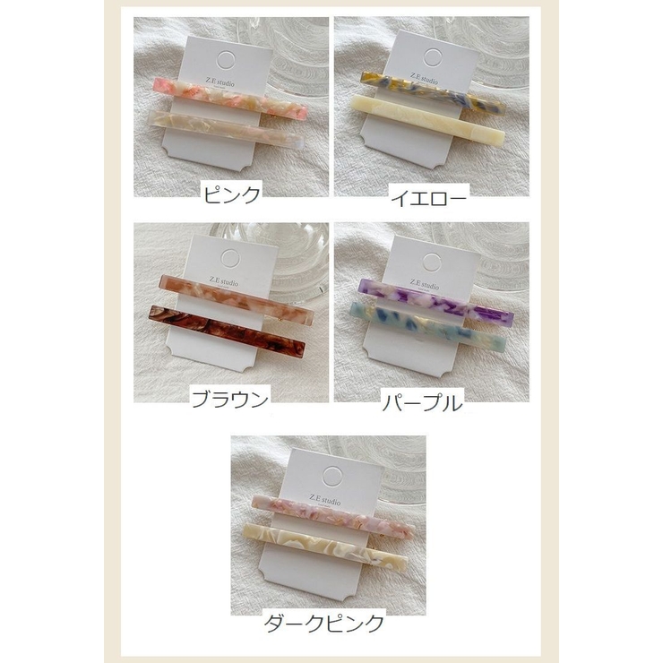 ヘアクリップ ヘアアクセサリー 2本セット | PlusNao | 詳細画像11 