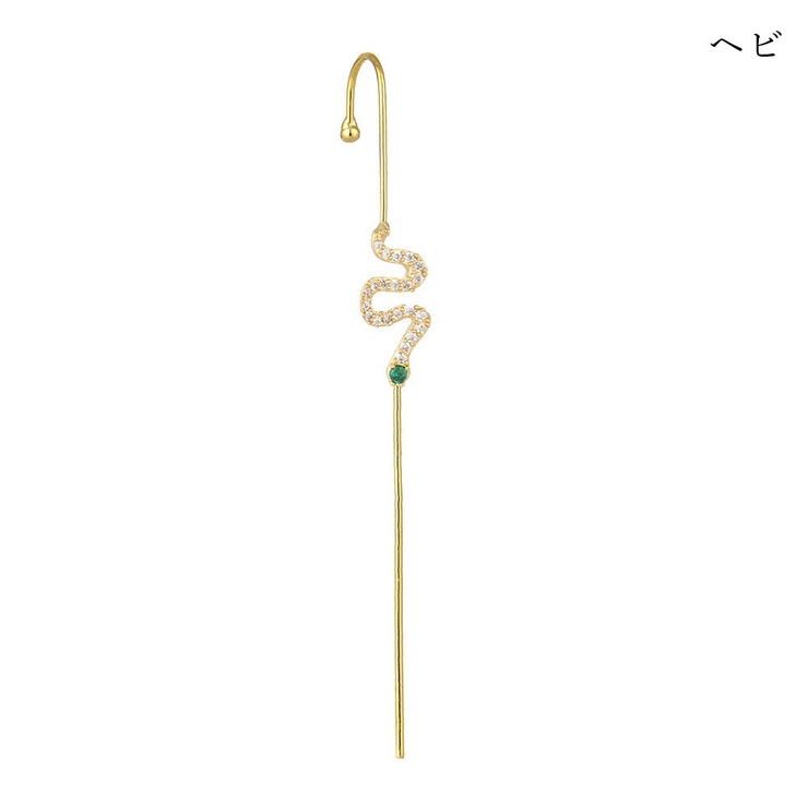 イヤーラップピアス 耳ラップ ラップクローラーフックピアス | PlusNao | 詳細画像4 