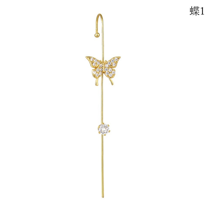 イヤーラップピアス 耳ラップ ラップクローラーフックピアス | PlusNao | 詳細画像8 