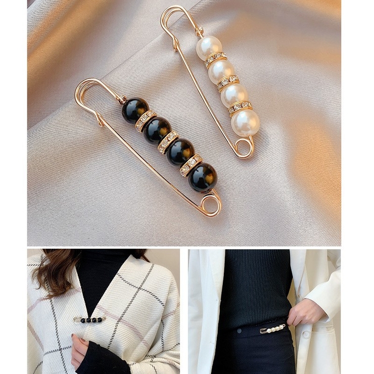 ブローチ カブトピン フェイクパール | PlusNao | 詳細画像8 