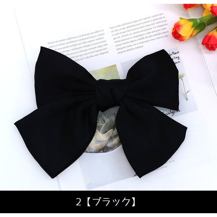 バレッタ リボン ヘアアクセサリー | PlusNao | 詳細画像8 