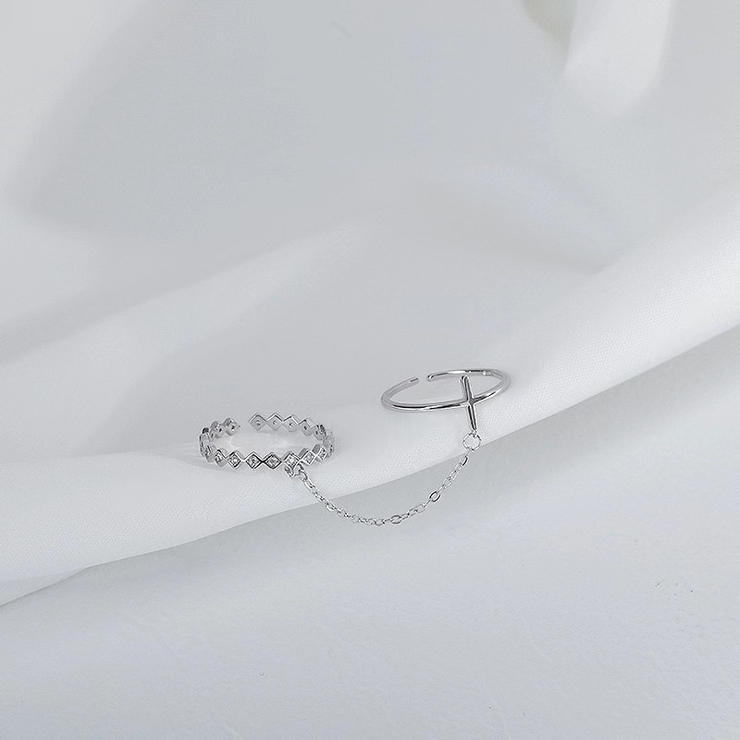 オープンリング チェーン ダブルリング | PlusNao | 詳細画像10 